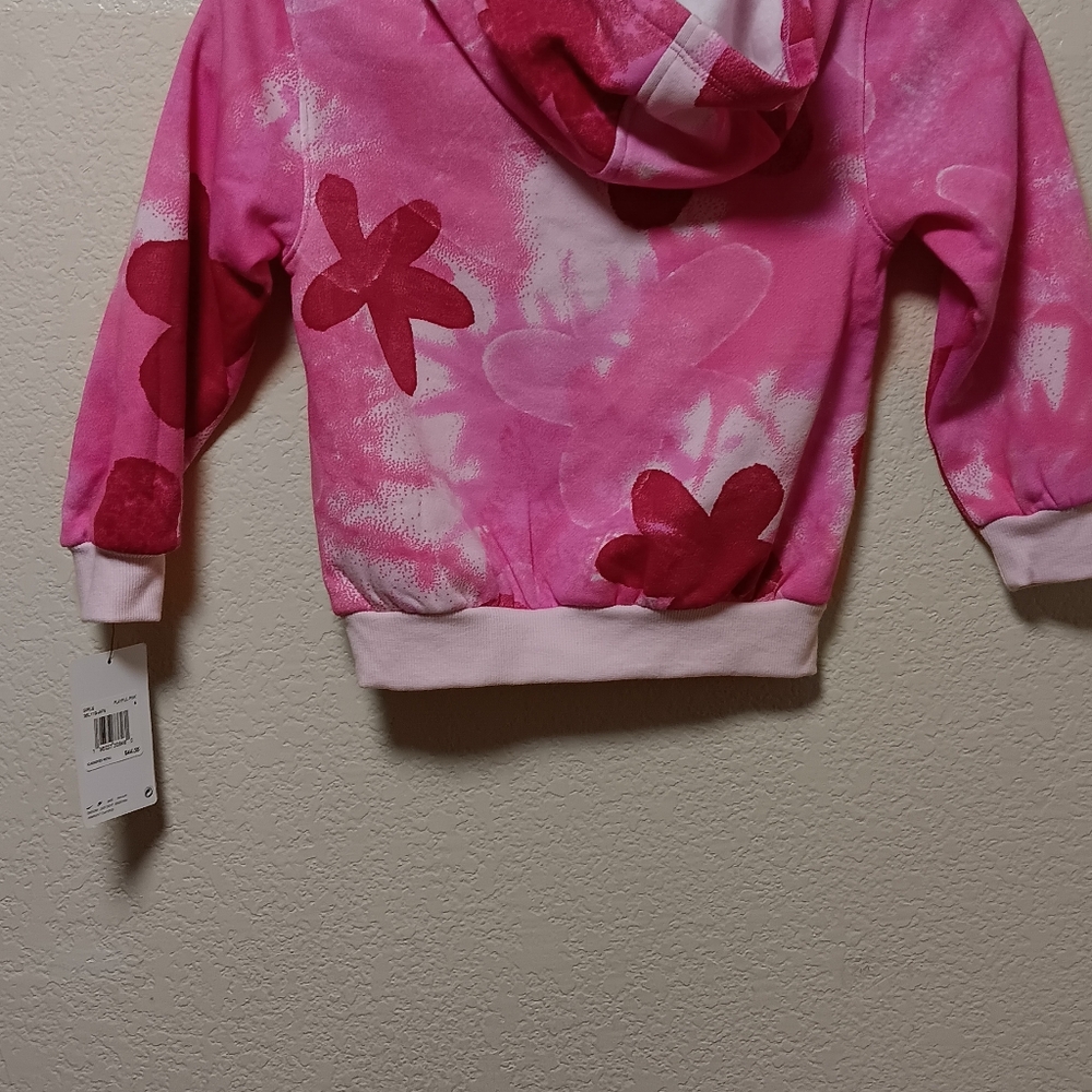 Toddler pink floral nike hoodie - Picture 2 of 3